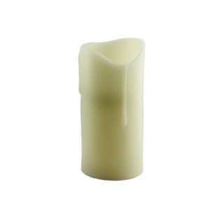 ZestCandle 4 x 8 Ivory Flameless Pillar Candle  
