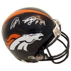 Autographed Shannon Sharpe Mini Helmet   Replica   Autographed NFL 