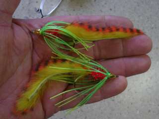  Peacock BASS CRAWLERS   super bass flies  