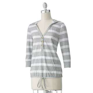 SONOMA life + style® Striped Hooded Henley
