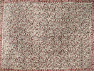 FRENCH PAISLEY RED,CREAM & GREEN FULL TAPESTRY THROW COVERLET 