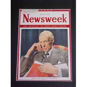 Sinclair Lewis May 26 1947 Newsweek Magazine Professionally Matted 