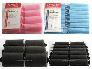 SOFT FOAM CUSHION HAIR ROLLERS CURLERS 5 SIZES,4 COLORS  