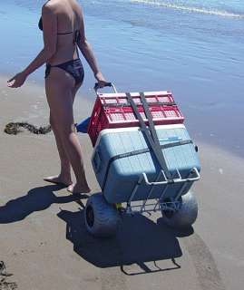 Wheeleez Folding Beach Cart Dolly Truck w Balloon Tires  