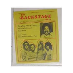 Smokey Robinson Van Halen photo The Backstage Pass 1981