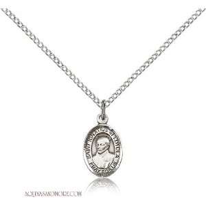  St. Ignatius of Loyola Small Sterling Silver Medal 