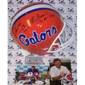 Steve Spurrier/Urban Meyer Autographed/Hand Signed Florida Gators Full 
