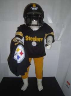   Steelers Football Player Costume Sz. S Small 3 4 5 Helmet Pads  