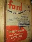 1949 1954 FORD CHASSIS PARTS & ACCESSORIES CATALOG BOOK