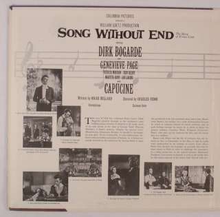 FRANZ LISZT SONG WITHOUT END   1960 LP Soundtrack NM  