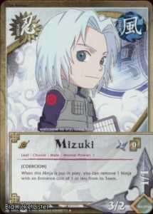 3X N 1031 PARALLEL FOIL Mizuki U Naruto Card  