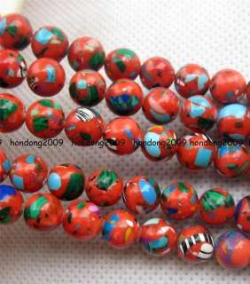 15 Multicolor Turkey Turquoise Gems Loose Beads 8mm  