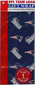 New England Patriots Christmas Gift Wrap Wrapping Paper  