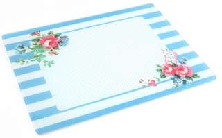 MOLLYS HOME Shabby Chic TOUGHENED GLASS Chopping Board  