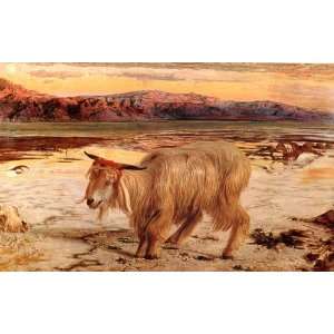  THE SCAPEGOAT BY WILLIAM HOLMAN HUNT PRINT REPRODUCTION ON 