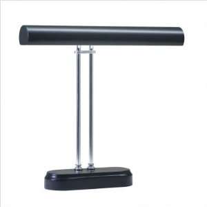  House of Troy 16 Digital Piano Lamp in Black and Chrome 