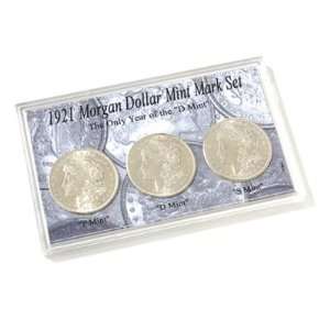  1921 Morgan Dollar Mint Mark Set