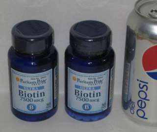   bottles, Biotin (7500 mcg) Healthy Hair & Skin 025077185450  