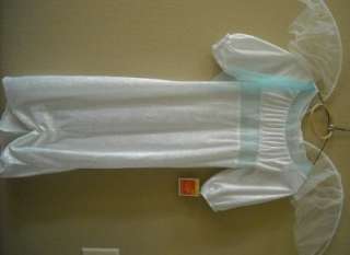 Girls White/Blue ANGEL costume dress up Halo Size 4 5 6  