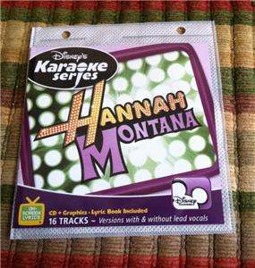 HANNAH MONTANA DISNEY KARAOKE CDG CD+G MULTIPLEX (MSRP $19.99)  