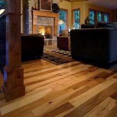 Hardwood Flooring 6 1/2 Wide Solid Hickory Floors   Super Long 8   12 