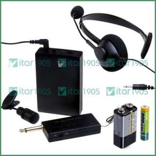 remote wireless microphone stage headset dj mic + transmitter 