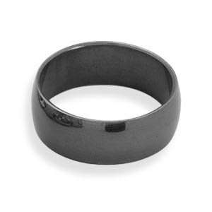  Black Stainless Steel Mens Ring (11) Jewelry