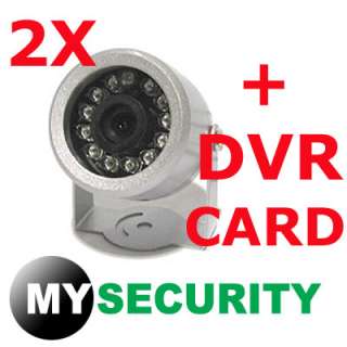 Home DIY Security Kit, 2x Outdoor Camera with DVR Card  