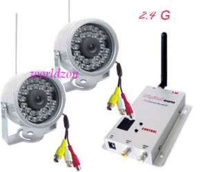 Wireless Dual Camera Home Security System with Infrared  
