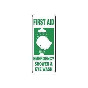  FIRST AID EMERGENCY SHOWER & EYE WASH (W/GRAPHIC) 17 x 7 
