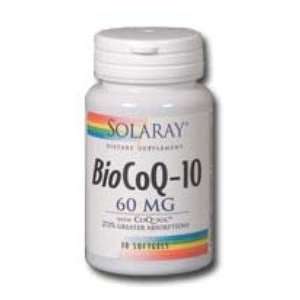  BioCoQ 10 60 Softgels 60 Mg   Solaray Health & Personal 