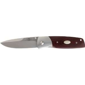  Fallkniven PXLmm Folding Knife 3.46 3G Blade, Maroon 