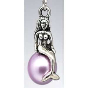  sitting on Faux Violet Coloured Pearl Dangle Charm Fits Pandora 