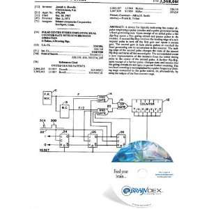 NEW Patent CD for PULSE CENTER FINDER EMPLOYING DUAL COUNTER RATE WITH 