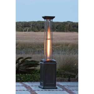   60804 Square Flame Heater in Mocha Finish   60804