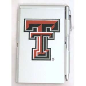  Texas Tech Red Raiders Flip Notes w/Pen & Metal Case NCAA 