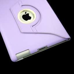 iPad 2 Smart Cover Leather Case with Rotating Stand  