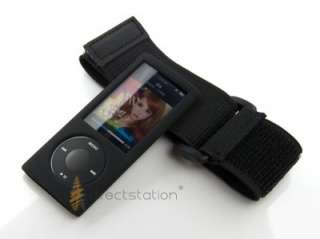 iPod nano 5th Generation Armband Black Skin Cover Case  