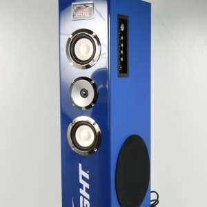 Bud Light Karaoke Tower iPod Dock Speaker System Blue  