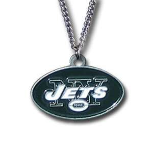 New York Jets Logo Necklace   NFL Football Fan Shop Sports Team 