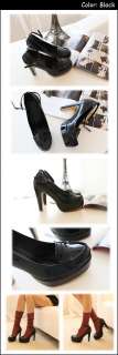 Fashion Women Shoes Retro Classics Mary Jane Platform High Chunky 