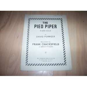   Piper piano solo (sheet music) Frank Chacksfield  Books