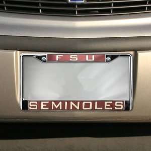  Florida State Seminoles (FSU) Chrome License Plate Frame 