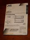 JVC • Car Stereo • KD S6250/S58​0 • Instruction Manual