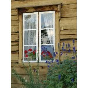 Historic Wooden Buildings, Open Air Museum Near Bardufoss, Norway 