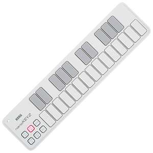 KORG NANOKEY2 MIDI CONTROLLER (WHITE) KEYBOARD SLIM MINI PORTABLE NANO 