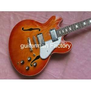   es335 hollow body jazz electric orange guitar Musical Instruments