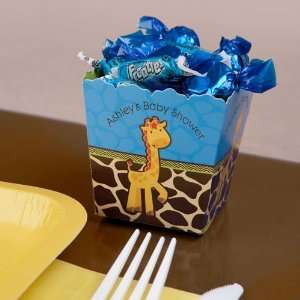  Giraffe Boy   Personalized Candy Boxes for Baby Showers 