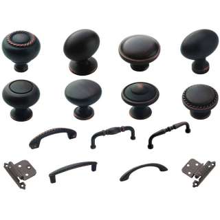 Oil Rubbed Bronze Cabinet Hardware Knobs Pulls & Hinges  