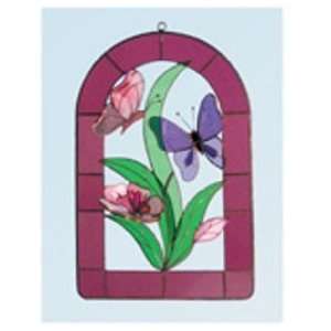   in Garden/Rose Stained Glass Window Hanging
